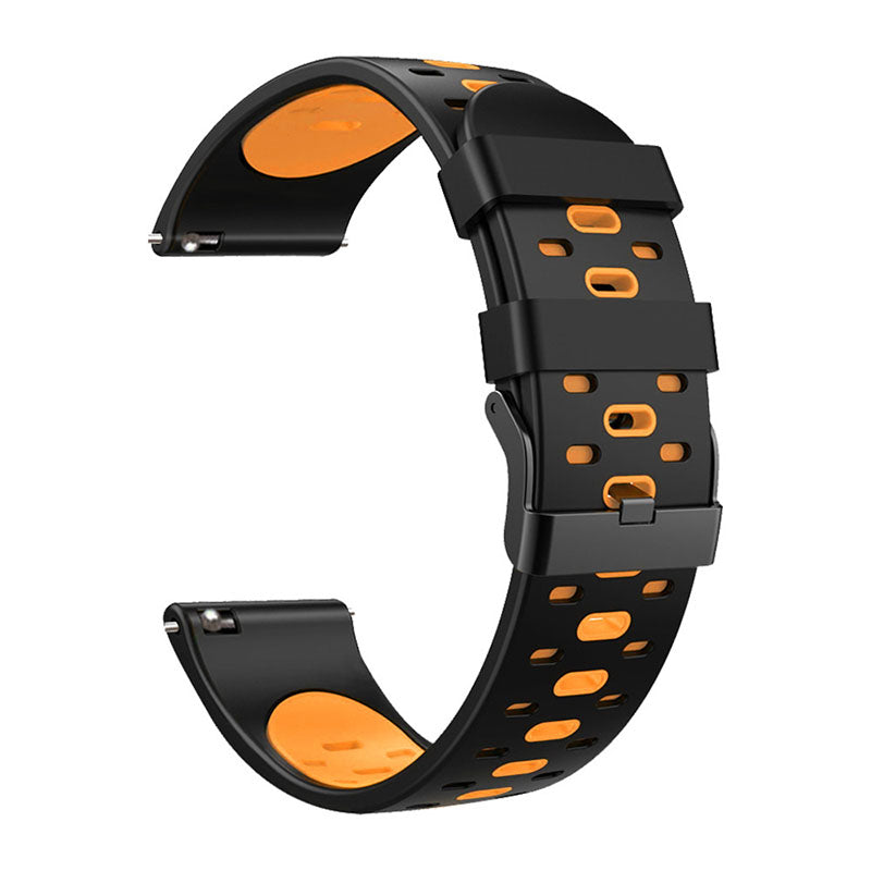 22mm 3 Rows Holes Bi-color Silicone Soft Watch Band for Samsung Galaxy Watch3 45mm Galaxy Watch 46mm Gear S3 Frontier Gear S3 Classic 22mm 3 Rows Holes Bi-color Silicone Soft Watch Band for Samsung Galaxy Watch3 45mm Galaxy Watch 46mm Gear S3 Frontier Gear S3 Classic